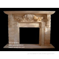 Natural Pink Marble Fireplace (FPS-C406)